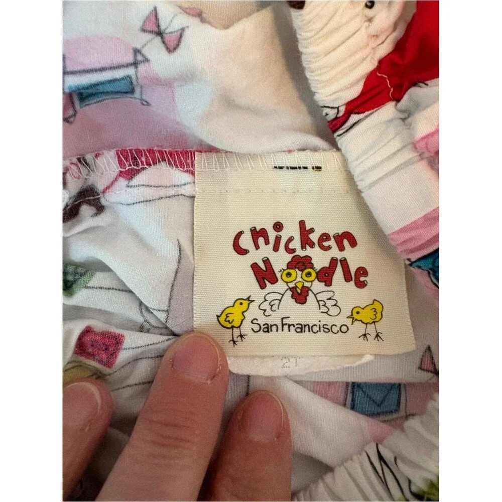 Vintage Chicken Noodle San Francisco 2T Cotton Park Print Set